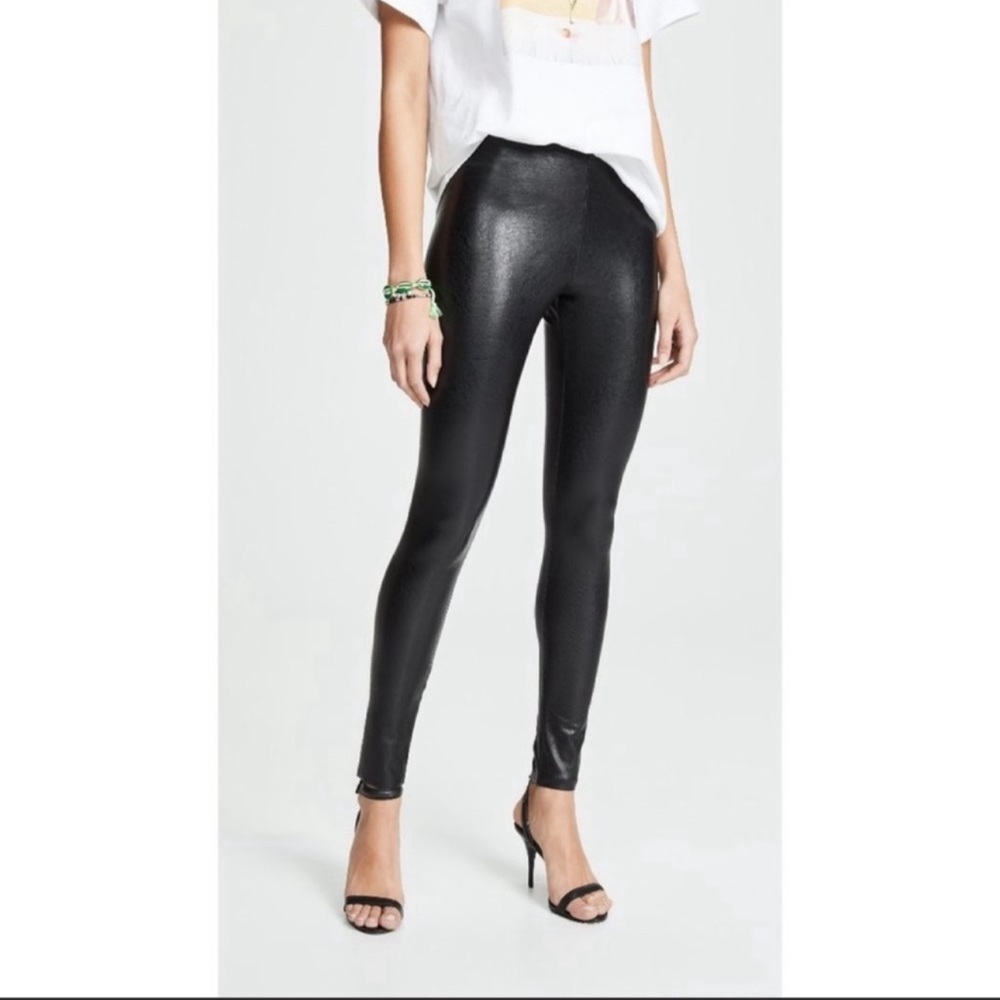 Commando Perfect Control Faux vegan Leather high waisted Leggings medium